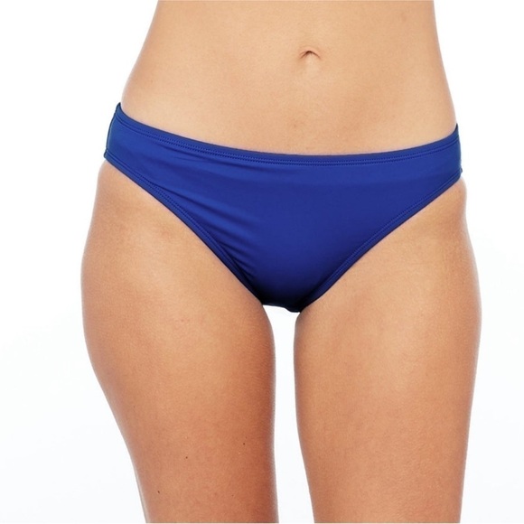La Blanca Blue Hipster Swim Bikini Bottom 14 - Picture 1 of 11